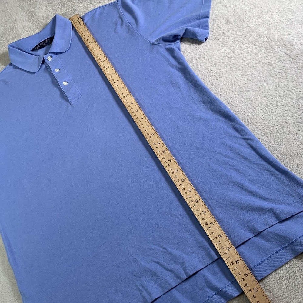 Polo Golf Ralph Lauren Polo Shirt Mens Large Blue Pima Cotton Stretch‎ Knit - Picture 7 of 10
